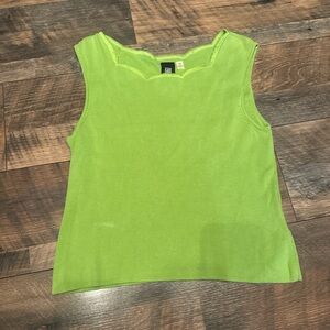 LAVIE B | Large Women’s Y2K  Lime Green Tank Top
